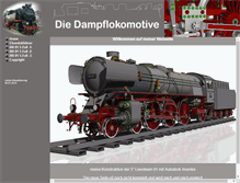 Tablet Screenshot of die-dampflokomotive.de